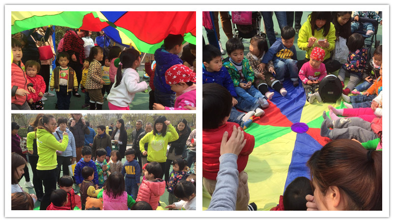 BBunion国际早教上海中心活动花絮：亲子音乐活动，彩虹伞下的跳动